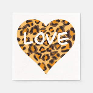 Serviette En Papier Motif léopard, design guépard
