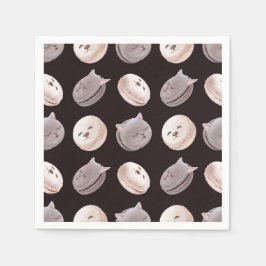 Serviette En Papier Motif Macaron