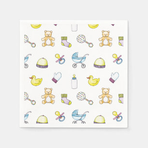 Serviette En Papier Motif mignon de baby shower