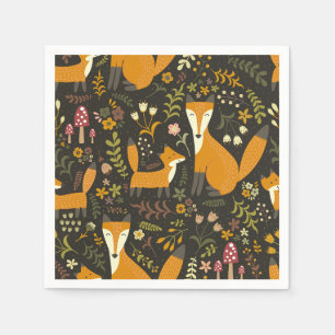 Serviette En Papier Motif migre Woodland Fox