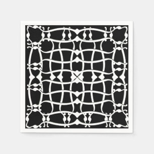 Serviette En Papier Motif monochromatique Art nouveau