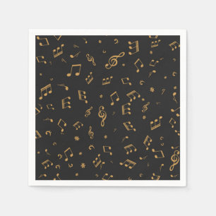 Serviette En Papier Motif musical