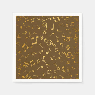 Serviette En Papier Motif musical