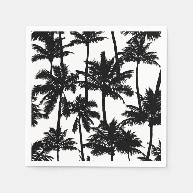 Serviette En Papier Motif Palm Tree (Devant)