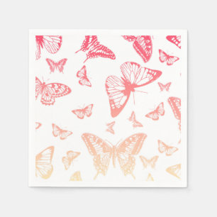 Serviette En Papier Motif papillon