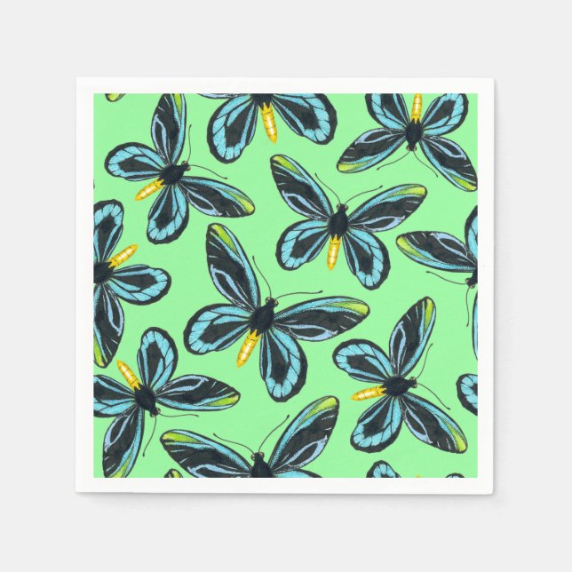 Serviette En Papier Motif papillon de la reine Alexandra (Devant)