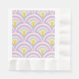 Serviette En Papier Motif Pastel en Coquille