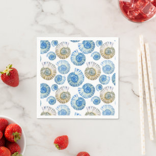 Serviette En Papier Motif Pastel Seashell