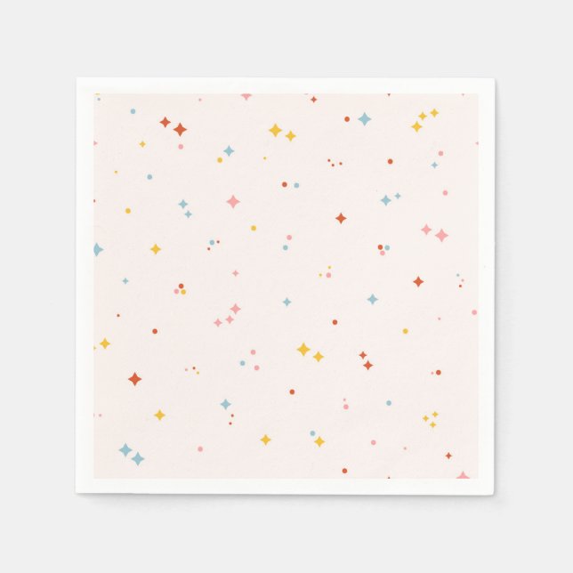 Serviette En Papier Motif Pastel Star (Devant)