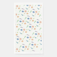 Motif peint à l'aquarelle Fleurs sauvages pastel  