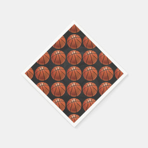 Serviette En Papier Motif peint de basket-ball