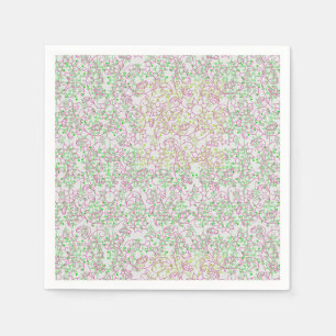 Serviette En Papier motif plante.14C Floral rose BG