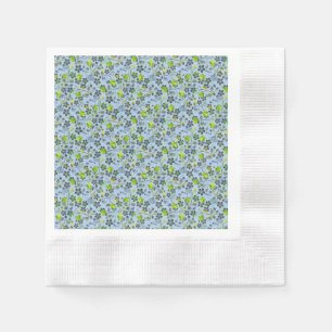 Serviette En Papier motif plante A03.b Lblue BG