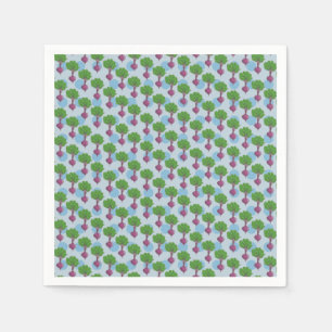 Serviette En Papier Motif plante de betteraves