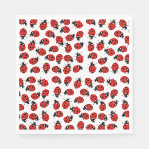 Serviette En Papier Motif Red Ladybug