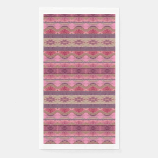 Serviette En Papier Motif rose (Devant)