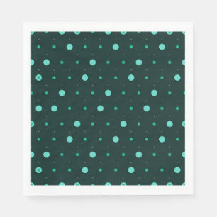 Serviette En Papier Motif sans couture à pois sarcelle