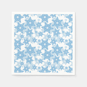 Serviette En Papier Motif sans couture blanc et bleu