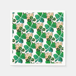 Serviette En Papier Motif Shamrock de verge Lucky
