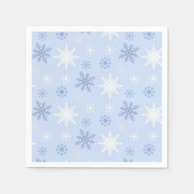 Serviette En Papier Motif Snowflake (Devant)