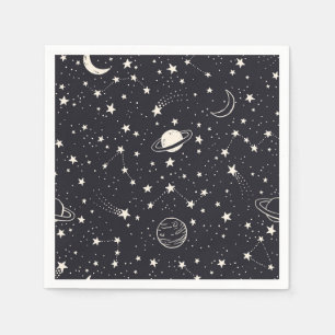 Serviette En Papier Motif Stars & Planètes