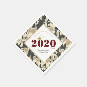 Serviette En Papier Motif Tan Camouflage personnalisé