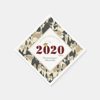 Serviette En Papier Motif Tan Camouflage personnalisé