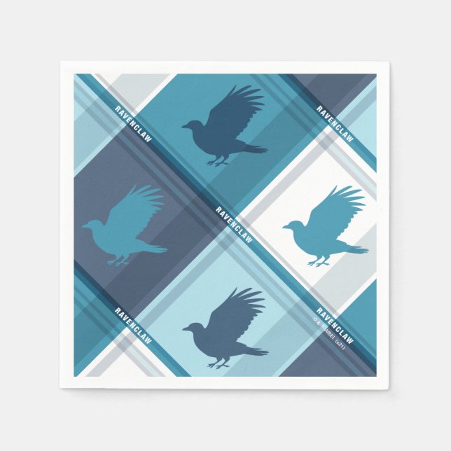 Serviette En Papier MOTIF Tartan RAVENCLAW™ (Devant)