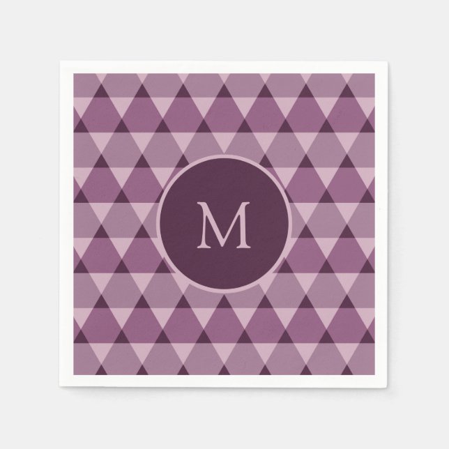 Serviette En Papier Motif triangles (Devant)