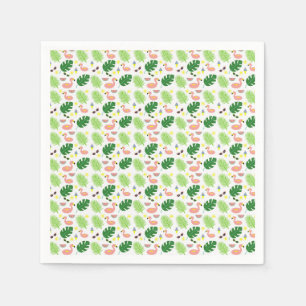 Serviette En Papier Motif tropical