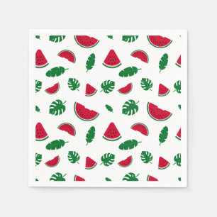 Serviette En Papier motif tropical, motif pastèque, mer tropicale