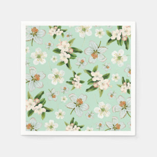 Serviette En Papier Motif vintage de fleurs de printemps