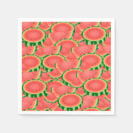 Serviette En Papier Motif Watemelon