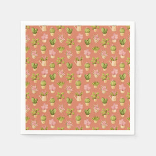 Serviette En Papier Motif Wild Cactus