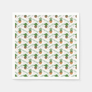 Serviette En Papier Motif Wild Cactus