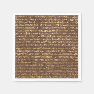 Serviette En Papier Motifs égyptiens d'origine dorée