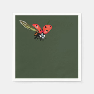 Serviette En Papier Mouche de coccinelle