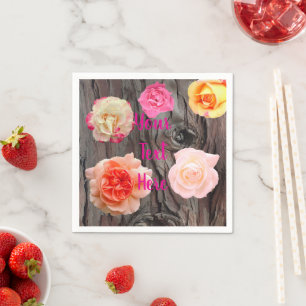 Serviette En Papier Mouchoir en papier Arbres et Roses
