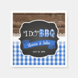 Serviette En Papier Mouchoir en papier BBQ - Bleu
