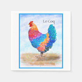 Serviette En Papier Mouchoir en papier Coq