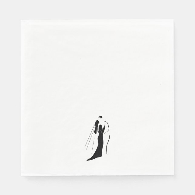 Serviette En Papier Mouchoir en papier - Mariage (Devant)