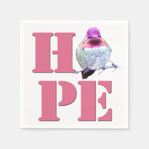 Serviette En Papier Mouchoir photo de colibri d'Anna rose HOPE