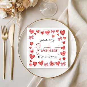 Serviette En Papier Mouchoir pour Baby Shower Our Little Sweetheart