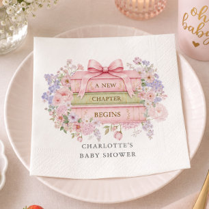 Serviette En Papier Mouchoir pour Baby Shower Un Nouveau Chapitre Comm