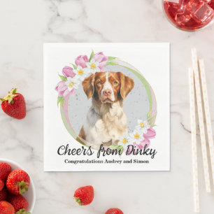 Serviette En Papier Mouchoirs avec Photo de Chiens Brittany Spaniel Je