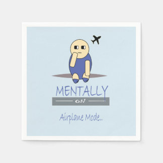 Serviette En Papier Mouchoirs Chimy Mignons en Mode Avion Mentalement