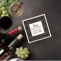 Mouchoirs de fête de fiançailles élégants