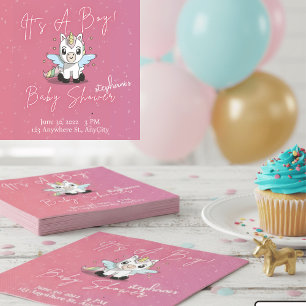 Serviette En Papier Mouchoirs de Fête de Naissance de Garçon Licorne M
