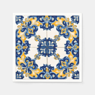 Serviette En Papier Mouchoirs en papier Azulejo Bleu Portugais