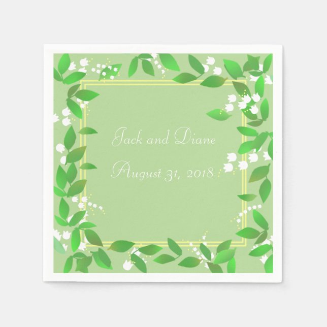 Serviette En Papier Mouchoirs Muguet (Devant)